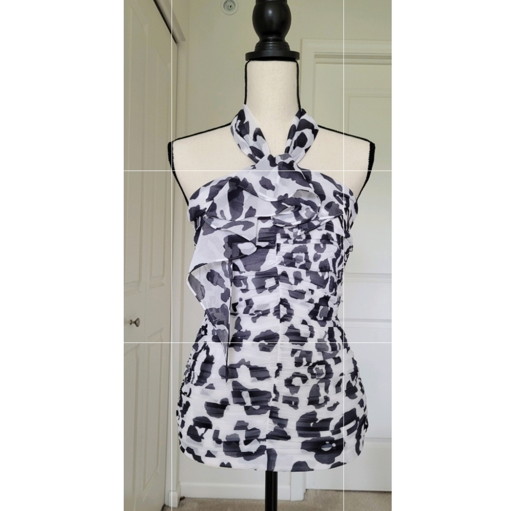 Express, halter top, leopard print